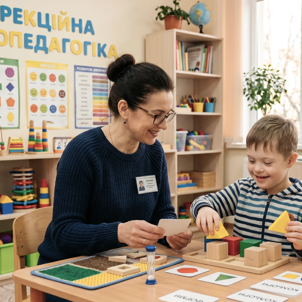 Заняття по корекційній психопедагогіці з дитиною